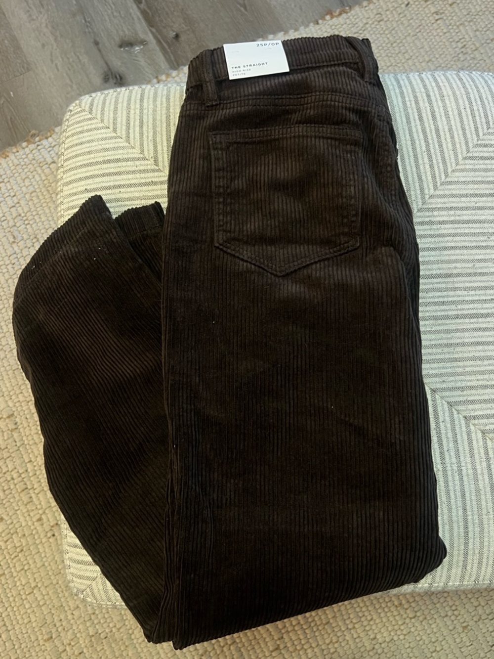 LOFT Dark Brown Corduroy Trousers